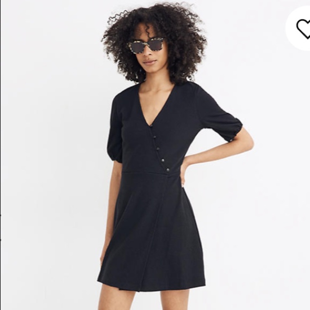 NWOT Madewell cross front button mini dress - M